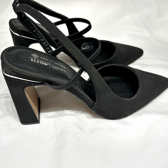 Size 8 black strappy heels - Picture 2 of 4